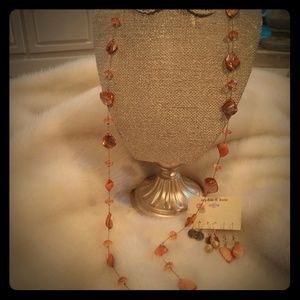 Matching necklace and earrings set